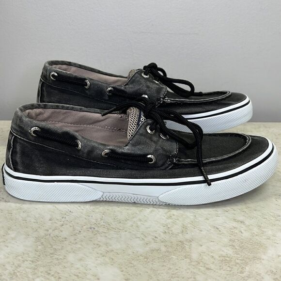 Sperry Topsider Black Denim M8.5 - Picture 7 of 10